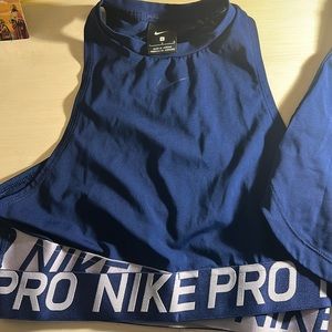 Nike pro shirts and top set